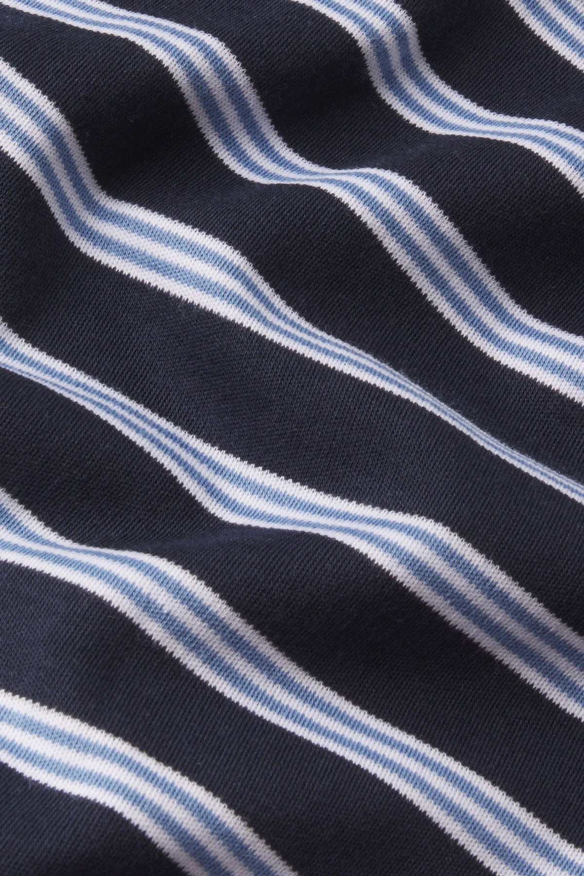 Men's Pima Sleep Short-Long Set in Eclipse Stripe - Image 4