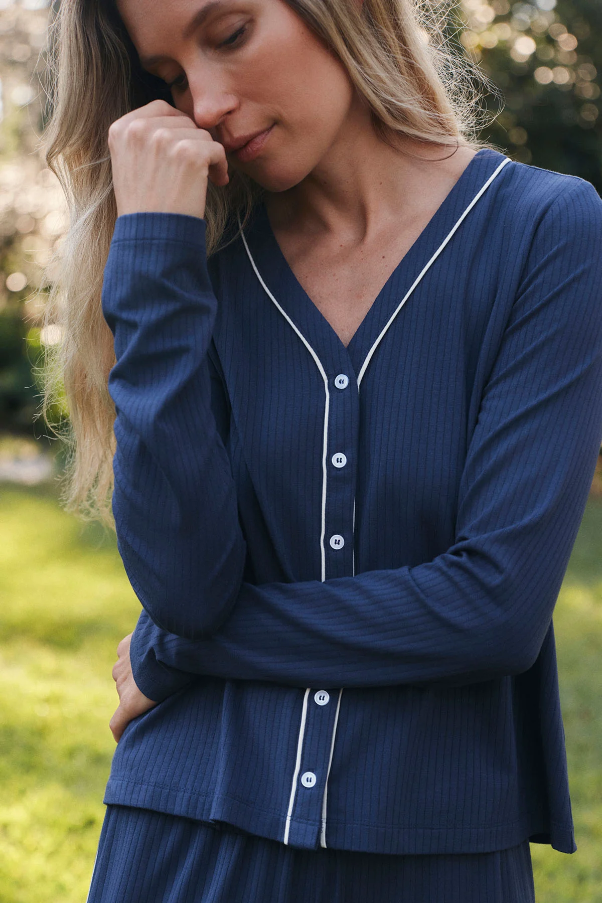 DreamModal™ Reverie Long-Long Set in English Navy - Image 3