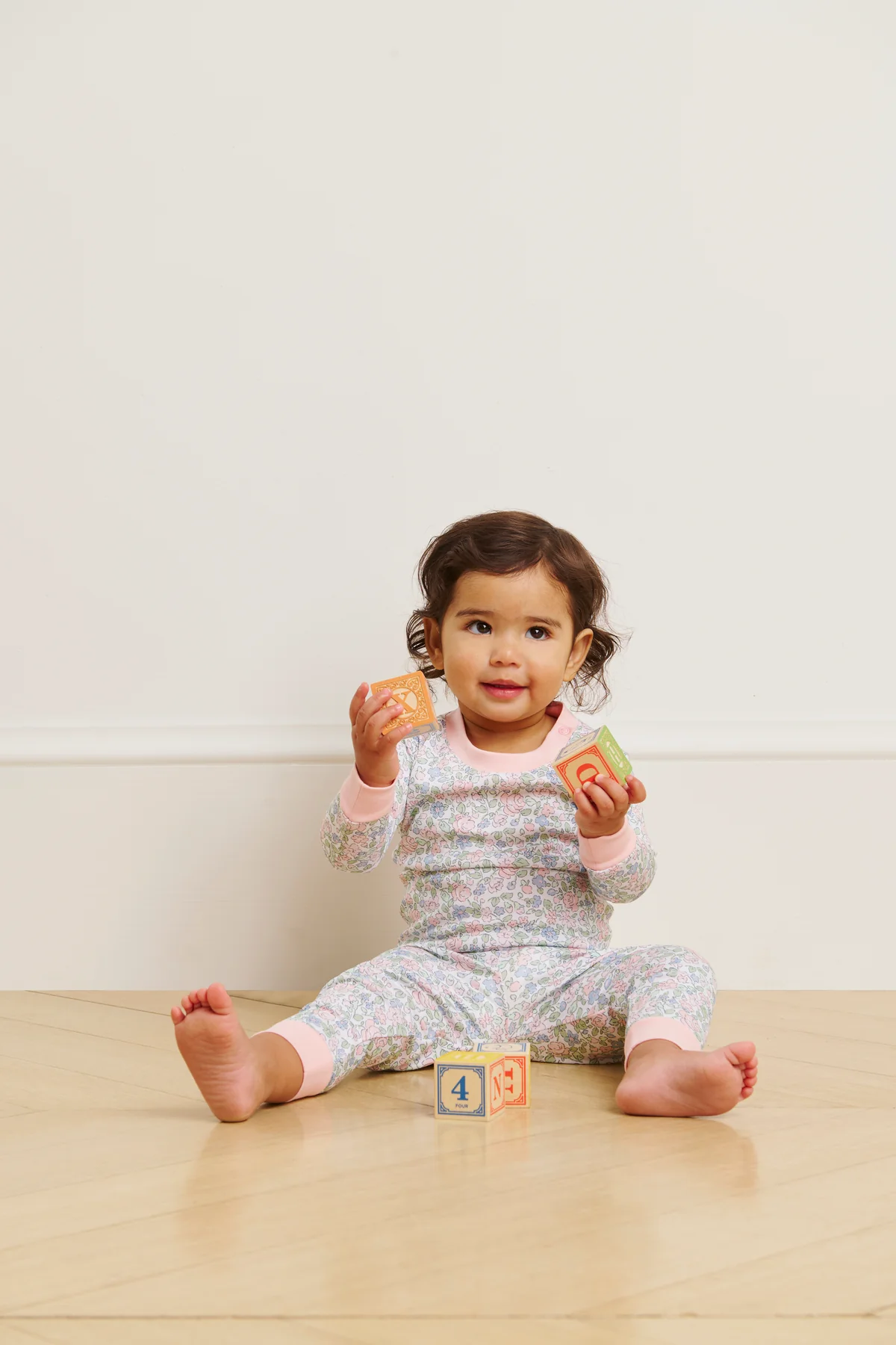 Baby Long-Long Set in English Rose Elizabeth Floral - Image 3