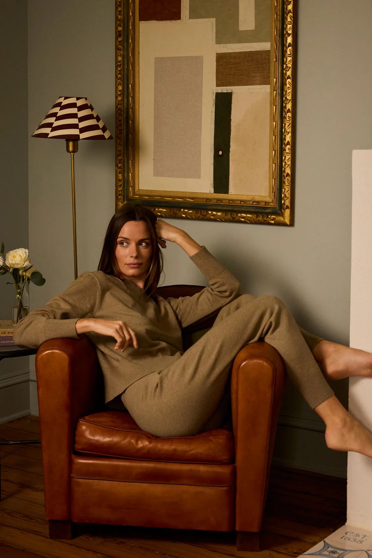 Vesper Crew Neck Set in Sandstone Heather - Image 5