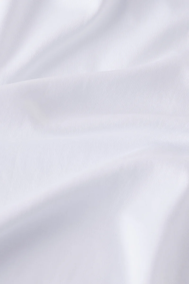 Pima Ruffle Nightgown in White - Image 6